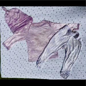 Solly Baby pajama and hat set